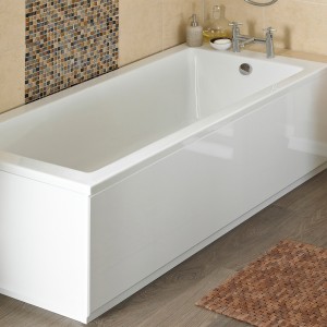 "Athena" Gloss White 1500mm (w) Front Panel & Plinth