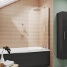 Anthracite Woodgrain 1700mm Two Piece Front Bath Panel & Plinth - Insitu