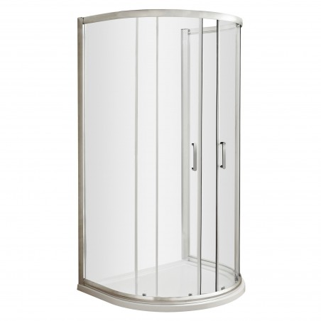 Pacific 1050mm D Shape Shower Enclosure with Round Handles