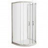 Pacific 1050mm D Shape Shower Enclosure with Round Handles