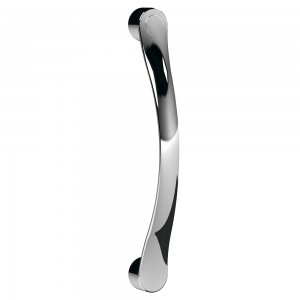 Ella Rounded Shower Handle - 160mm (h) x 18mm (w) x 32mm (d)