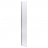 300mm Hinged Flipper Screen with Support Bar - Polished Chrome