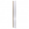 300mm Deco Hinged Flipper Screen with Support Bar - Brushed Brass