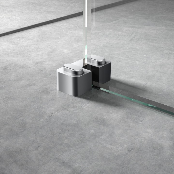 Wetroom Screen Horseshoe Support - Insitu