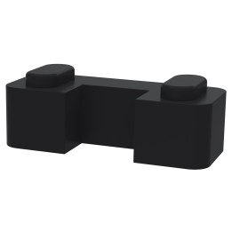 Black Wetroom Screen Retainer Support Foot