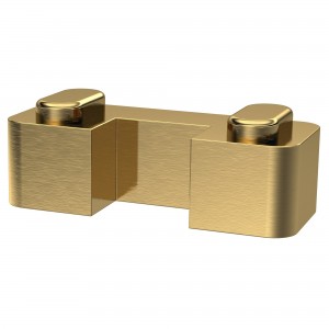Brushed Brass Wetroom Shower Screen Support Foot