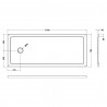 Slip Resistant Bath Replacement Shower Tray 1700 x 700mm - Technical Drawing