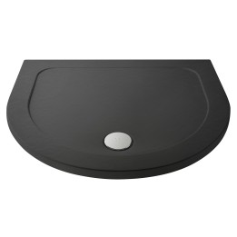 Slate Grey D Shaped Shower Tray