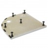 Shower Trays Leg Set & Plinth Kit (1200x900 Curved Plinth) - Insitu