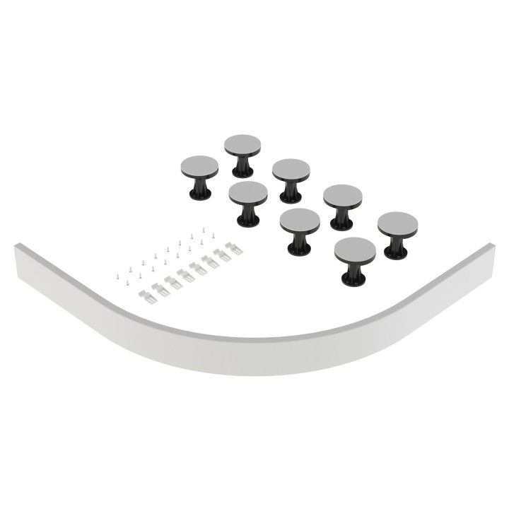 Gloss White Leg Set Suitable for 1000-1200 Quad & Offset Trays