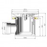 Fast Flow Shower Waste - Technical Drawing
