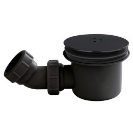 Black Fast Flow Shower Waste