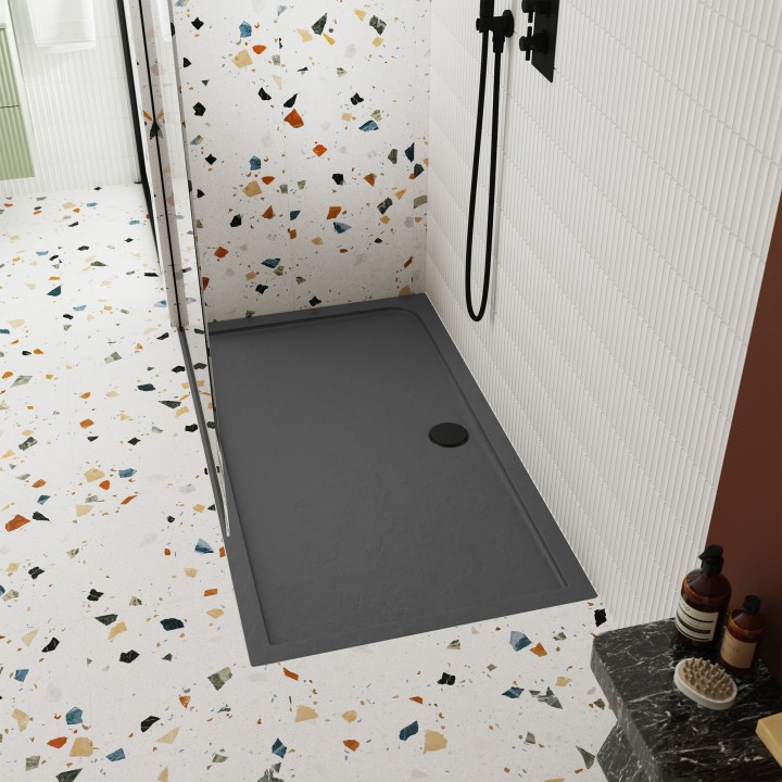 Black Fast Flow Shower Waste - Insitu