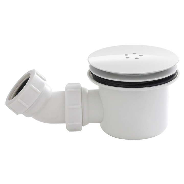White Fast Flow Shower Waste
