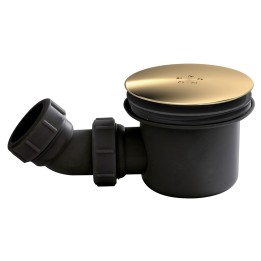 Black & Brass Fast Flow Shower Waste