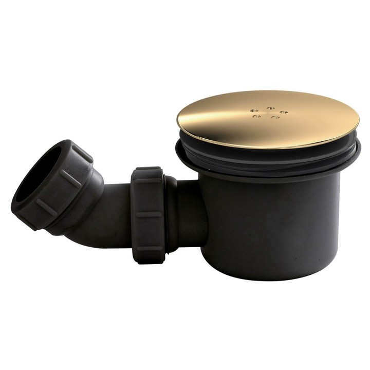 Black & Brass Fast Flow Shower Waste