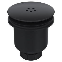 Straight Shower Tray Waste - Black