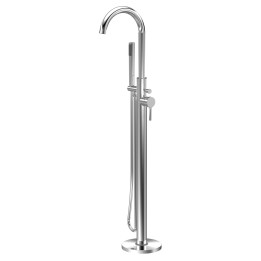 Aztec Freestanding Bath Shower Mixer with Kit - Chrome
