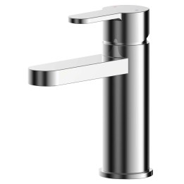 Arvan Chrome Mono Basin Mixer With Push Button Waste
