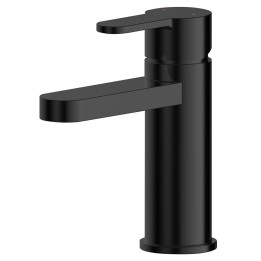 Arvan Black Mono Basin Mixer With Push Button Waste