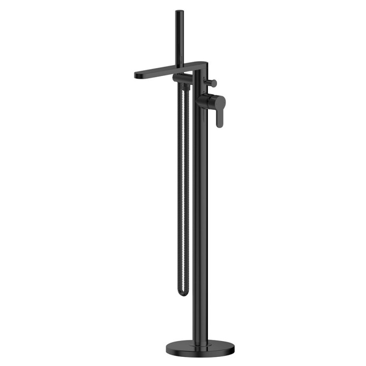 Arvan 880mm (h) Matt Black Freestanding Bath Shower Mixer
