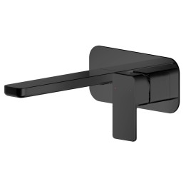 Windon Wall Mounted 2 Tap Hole Basin Mixer With Wall Plate