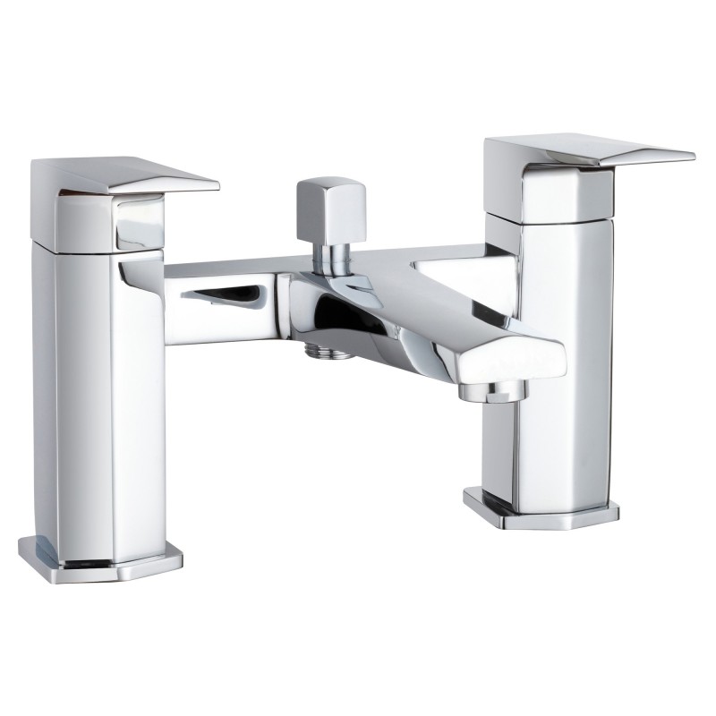 Hardy Twin Lever Bath Shower Mixer Tap Deck Mounted
