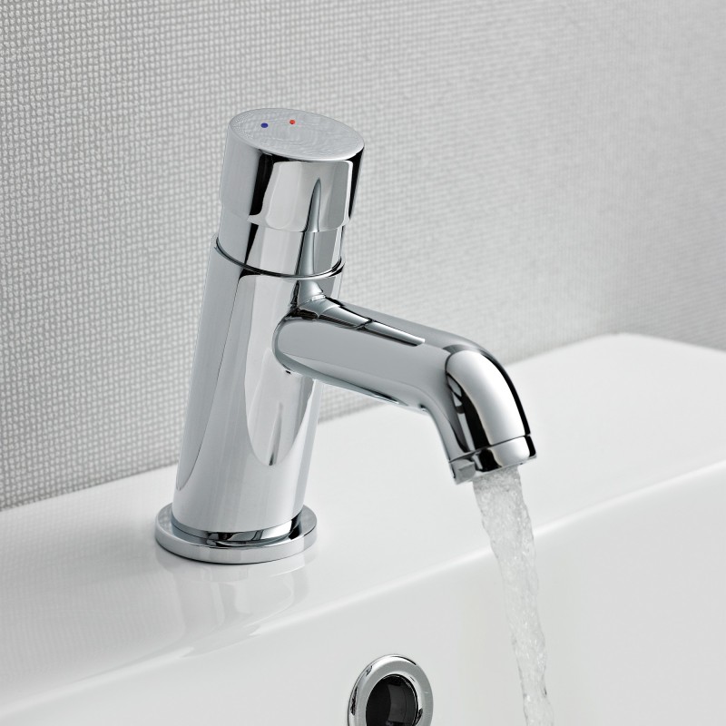 Self Closing Non Concussive Mono Basin Mixer Tap - Insitu