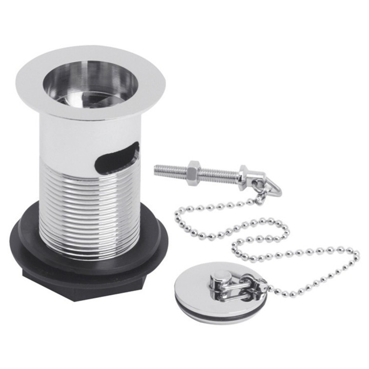 Basin Waste With Brass Plug & Ball Chain