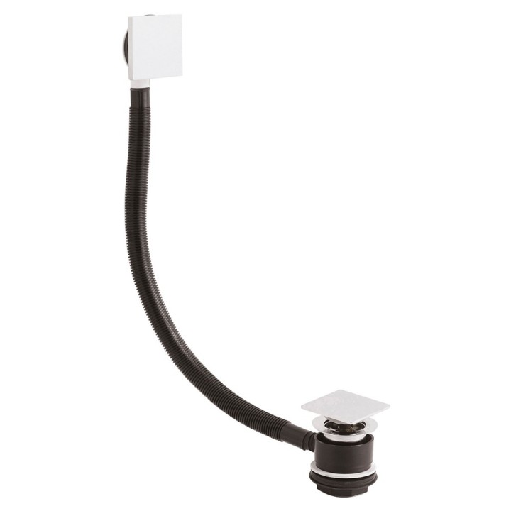 Square "Push Button" Bath Waste (Suitable for baths up to 10mm thick)