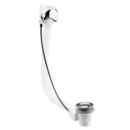 Pop Up Bath Waste with overflow (Suitable for bath's up to 10mm thick)