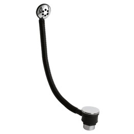Push Button Bath Waste & Overflow (Suitable for baths up to 3mm thick)