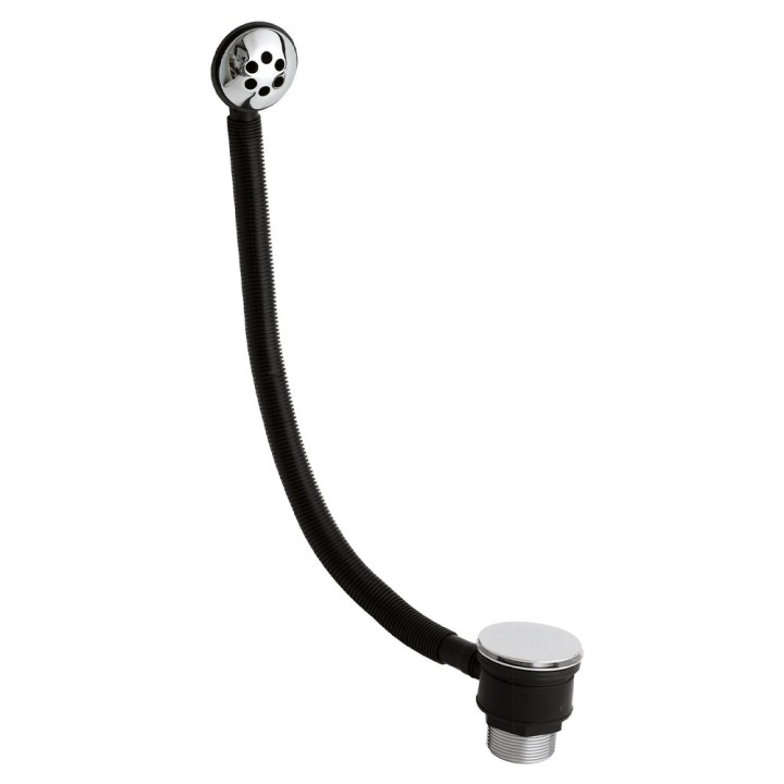 Push Button Bath Waste & Overflow (Suitable for baths up to 3mm thick)