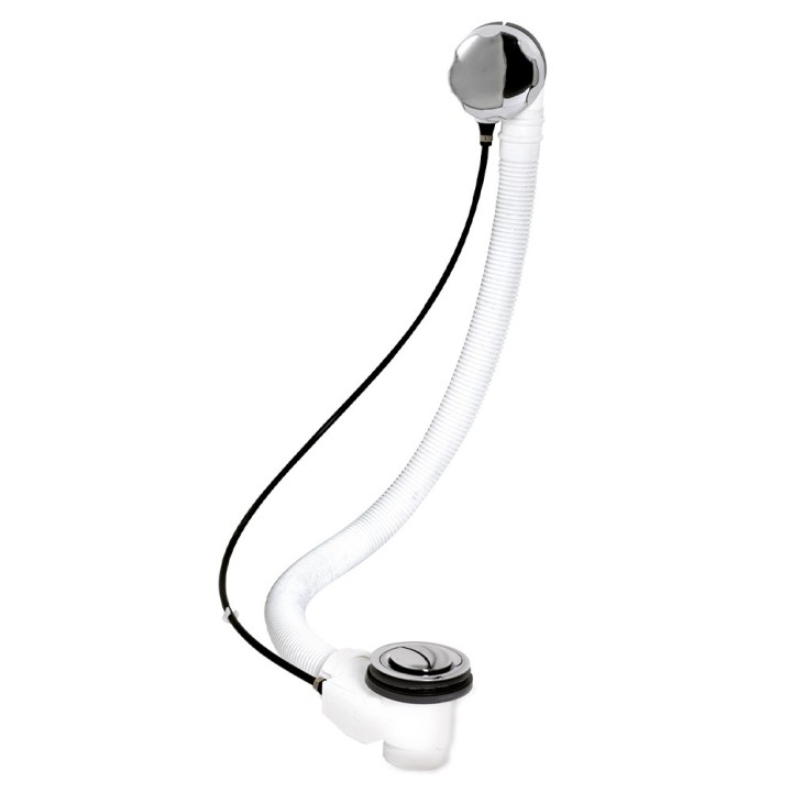Extended Bath "Pop Up" Waste & Overflow (Suitable for baths up to 10mm thick)