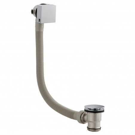 Square "Freeflow" Bath Filler Waste and Overflow (Suitable for baths up to 18mm thick)