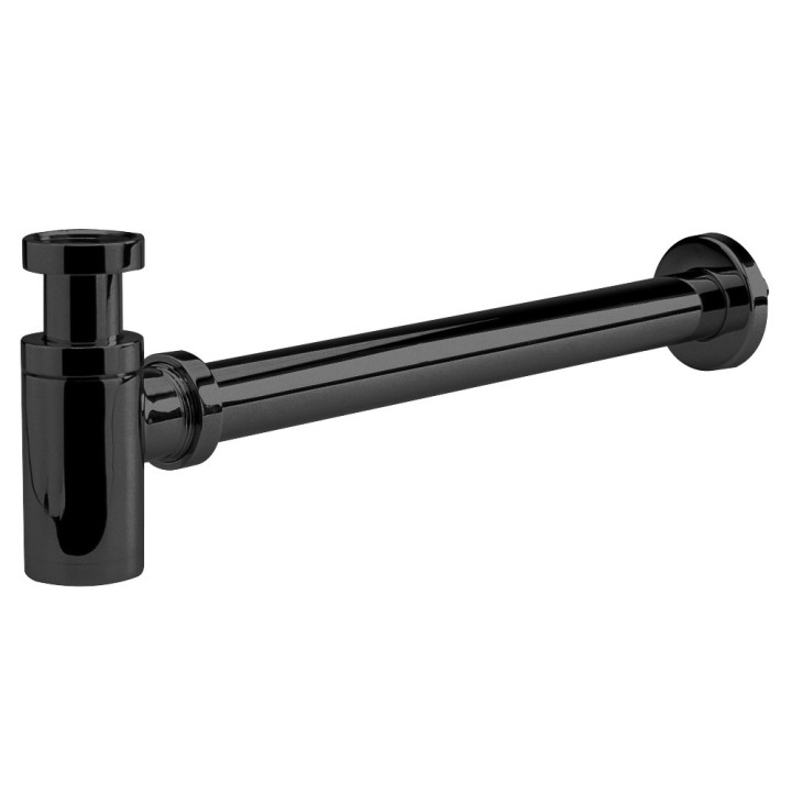Matt Black Round Minimalist Bottle Trap