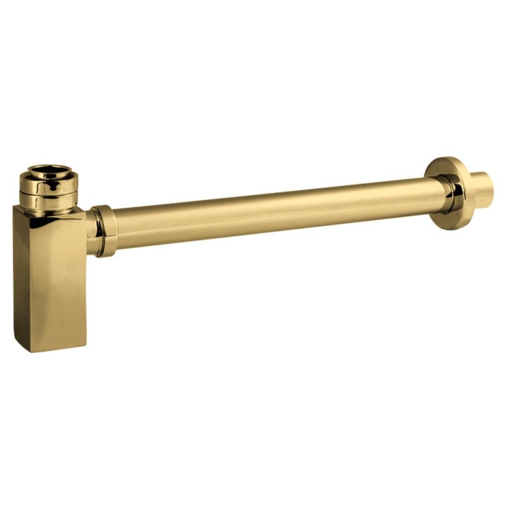 Brushed Brass Square Minimalist Bottle Trap