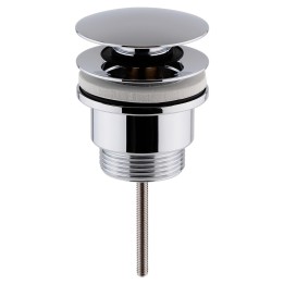 Wastes & Extras Universal Push Button Basin Waste Slotted & Un-Slotted