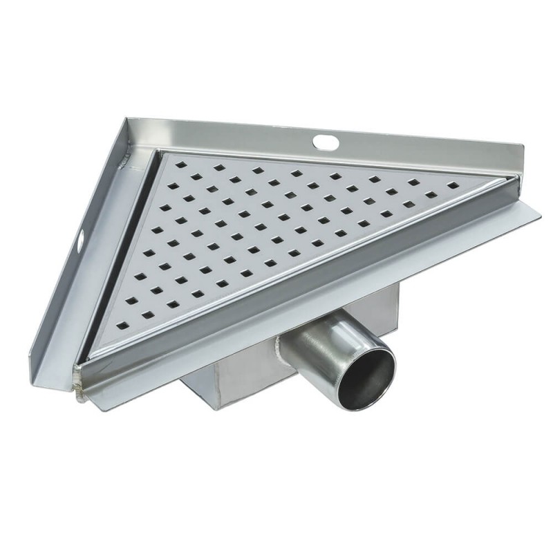 200mm & 300mm Stainless Steel "Triangular / Corner" Wetroom room Drainage System