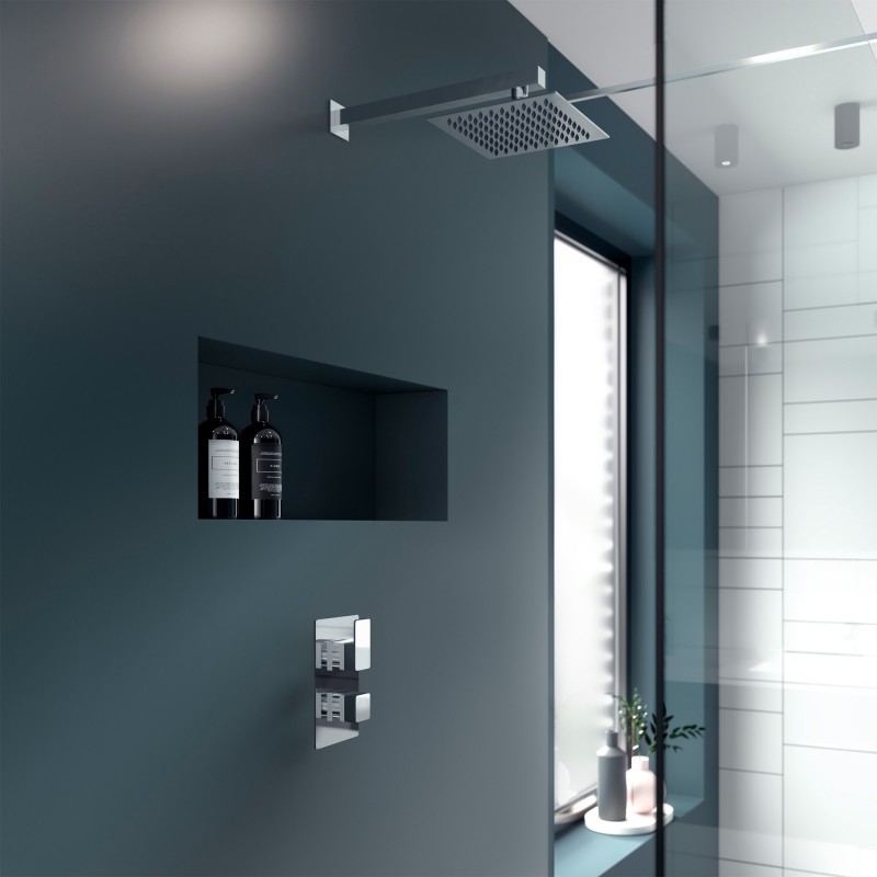 Windon Twin Thermostatic Shower Valve - Insitu