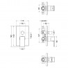 Windon Manual Shower Shower Valve With Diverter - Technical Drawing