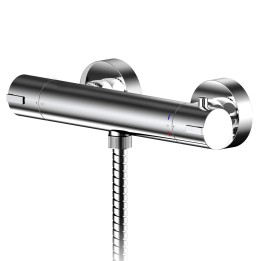 Arvan Chrome Thermostatic Bar Shower Valve