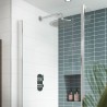 Arvan Chrome Twin Thermostatic Shower Valve With Diverter - Insitu