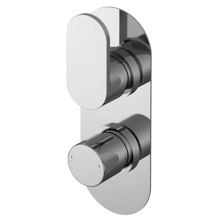 Binsey Twin Thermostatic Shower Valve