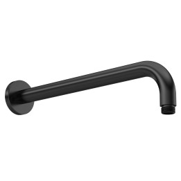 Matt Black Round Wall-Mounted Arm 335mm