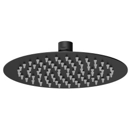 Matt Black Round Fixed Head