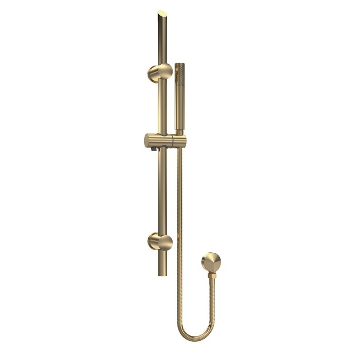 Brushed Brass Round Slide Rail Kit