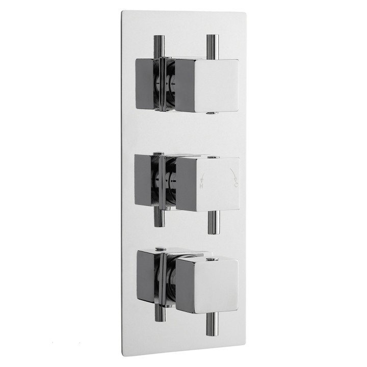 Volt Concealed Shower Valve Triple Handle with Diverter