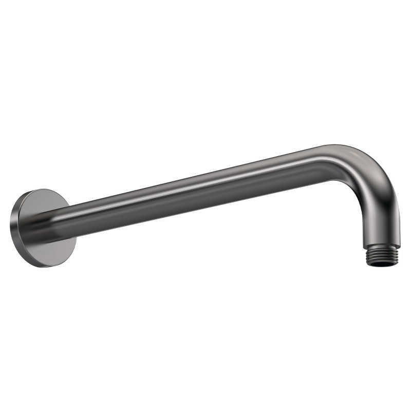 Wall-Mounted Square Shower Arm - Brushed Pewter