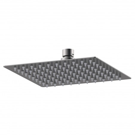 Square Shower Fixed Head 200mm - Brushed Pewter
